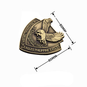 Zinc Alloy 3D Eagles Emblem Metal Waterproof Non-Fading Eagles Totem Sticker For Car Motorcycle