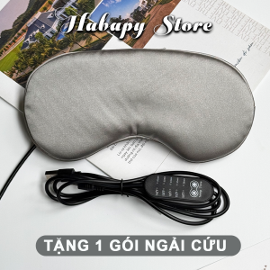 Túi chườm nóng mắt ngải cứu bịt mắt chườm nóng thảo dược giảm đau nhức mỏi mắt