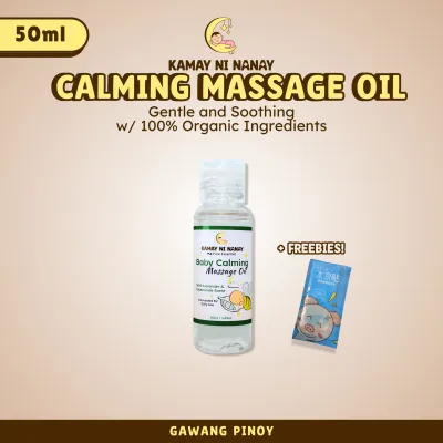 Kamay ni Nanay Baby Calming Massage Oil with Cooling Patch – Natural and G6PD Safe Comfort Duo for Babies