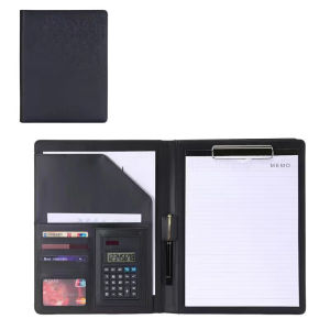 Multifunction Business Portfolio Folder With A4 Clipboard Portable Portfolio Folder With 8bit Calculator Folder