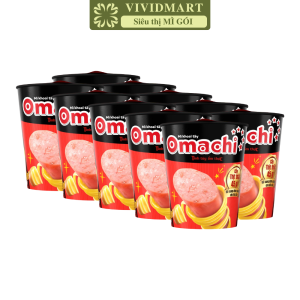 [SET 10 LY] - MASAN - Mì ly Omachi có CÂY THỊT THẬT 3 vị: Sốt/ Xốt Bò Hầm Sườn Hầm Ngũ Quả Tôm Chua Cay (111-114g/ly) - Mì ly khoai tây ăn liền Omachi Omachi ly cây thịt thật Mì ly Healthy Omachi Mì không chiên Omachi ly có thịt thật