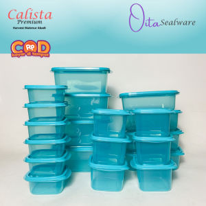 [OITA SET 20 PCS] Calista Oita Toples Plastik Set Calista Kotak Penyimpanan Bumbu Plastik Kulkas Serbaguna Set Toples Kekinian Toples Kue Lebaran Toples Promo Toples Set Kulkas Wadah Sayur Kulkas