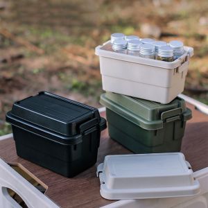 SOULLOV ขวดเครื่องปรุง6ชิ้น ชุดเครื่องเทศสำหรับตั้งแคมป์ ทนทานต่อการใช้งาน พลาสติกทำจากพลาสติก กล่องเก็บของขนาดเล็ก ที่ใส่เครื่องเทศ จุได้มาก อุปกรณ์จัดบาร์บีคิว ตั้งแคมป์กลางแจ้ง