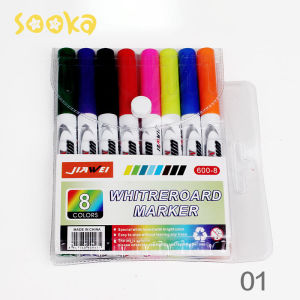 HAYYLIFE  White Board Dry Erase Marker 12pcs Spidol Wipe Clean Spidol Air SK-GCI1048