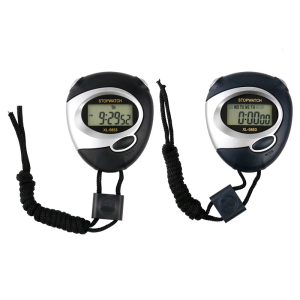 Solid Waterproof Electronic Stopwatches With Large LCD Display Single Memory Function Timers For Sports Training Timing