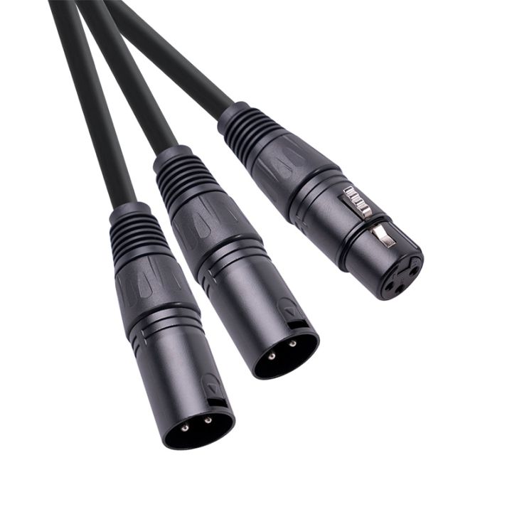 Xlr Splitter Cable 3 Pin Xlr Female To Dual Xlr Male Patch Y Cable Balanced Microphone Splitter 6327