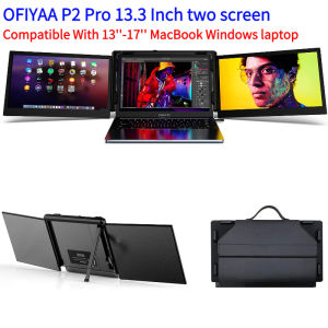 [comebuy88] OFIYAA P2 Pro 13.3inch Portable Monitor For Laptop Extended Screen Trio Screen Monitor Portable Full HD Refresh Rate 1080P HD Compatible With 13-17 MacBook Windows Notebook