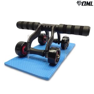 OML W ลูกกลิ้งบริหารหน้าท้อง ฐานกว้าง เพิ่มสมดุลเวลากลิ้ง มี 34 ล้อ ลูกกลิ้งออกกำลังกาย รับประกันสินค้า ยินดีคืนเงิน