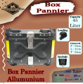 Box Motor Panier Box Pannier Box Almunium 45 Liter Alumunium Top Box Ori Import Bukan Badak Hitam Maggua Guardian. 