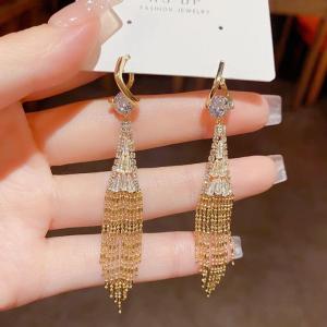 A45 (Beli 2 dapat bonus) COD Anting rumbai elegan wanita titanium