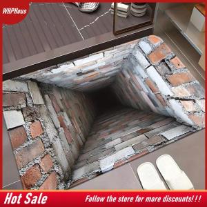【COD】🔥🔥🔥 3D Visual Polyester Cloth Floor Mat For Household Bathroom Door Absorbent And Non Slip Foot Mat Easy To Maintain