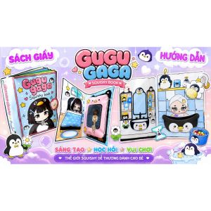 Xoei Yan Pink girly Sách Búp Bê cố gai chim cánh cụt Mặc Đầm Búp Bê Hoạt Hình Thủ Công Tự Làm Dễ Thương Cho gugugaga