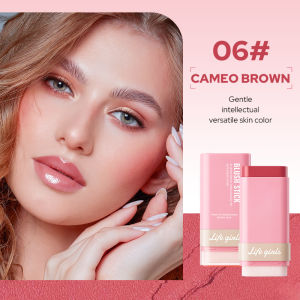 COD Makeup Blush Double-ended Stick Waterproof Long-lasting Lip Cheek Eye Multi-Use Solid Natural Blush Cream  Long-Lasting Highly Pigmented  Waterproof And Sweatproof Easy To Apply