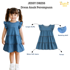DRESS RUBY JEANS 2-5 Tahun Baju Anak Perempuan Dress Jeans Anak