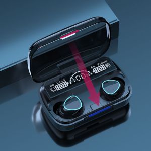 Q86 Retro Camera True Wireless Earbuds Semi In Ear with LED Power Display Long Endurance Gaming Low Latency