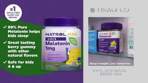 Kids Melatonin GUMMIES 1 mg Ages 4 & Up 60 90 180 Count OR Fast Dissolve 40 Tablets OR Immune