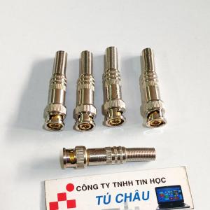 Đầu BNC lò xo vặn vít kết nối cho Camera đầu thu..Chất liệu Inox: Túi 3 đầu / Túi 5 đầu