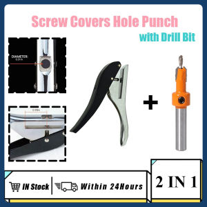 8mm Edge Banding Hole puncher Pliers Screw cap cover Round Puncher for Woodworking with Countersink Drill Bit