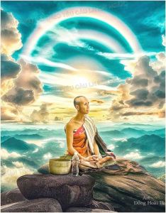 Tranh gắn đá 5D Đính Kín Thầy Thích Minh Tuệ