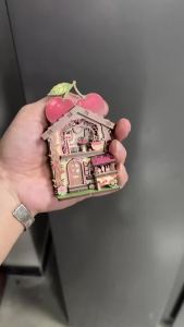 Fridge Magnet DIY Book Nook Kit 3D Puzzle Toy Dollhouse Shop AnimalHouse Furniture Creative Assembly Model Decoration2026