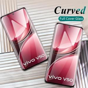 3D Curved Tempered Glass for VIVO V60 V50 V 60 50 VivoV50 2025 V40 Pro V30 5G V30e V29 V27 Clear Screen Protector Film