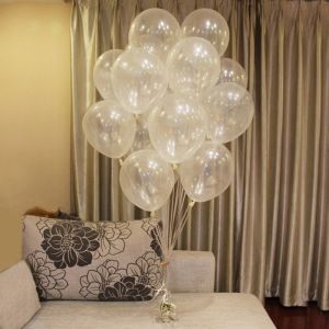 🔥SG LOCAL STOCK🔥12inch Inch Thick Clear Latex Balloons Transparent Balloon Romantic Wedding Party Birthday Decoration