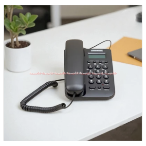 Krisbow Basic Analog Corded Telephone Black Telpon Manual Angka Dengan Layar Pakai Kabel Model Ringkas Warna Hitam Kris Bow Dilengkapi 16 Pilihan Nada Dering