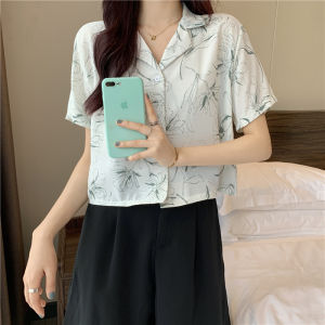 LHFriday มาแรง🌨️เสื้อเชิ้ตแฟชั่น เสื้อเชิ้ตแขนสั้นผู้หญิง เสื้อสไตล์คุณหนู เรียบหรูดูแพง ใส่แล้วเท่มาก เอาใจสาวๆหัวใจคูลๆ ลุคไหนก็เอาอยู่🔆