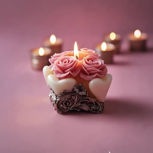 Embossed Flower Silicone Molds Rose Flower Shape Silicone Molds for Epoxy Resin Soap Wedding Decoration