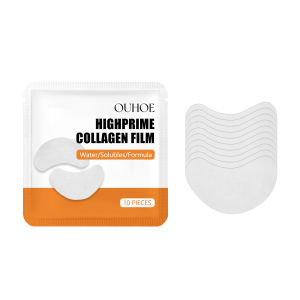 Eelhoe Highprime Collagen Film Collagen Water-soluble Eye Mask Fade Fine Lines Eye Bags Dark Circles The Eyes Moisturizing Firming Lifting Eye Patches Facial Mask Water Soluble Collagen Gel Eye Moisturizing Film Dark Circles Beauty Skin Care 10pcs