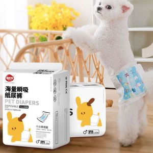Male Dog Diapers Pet Dog Males Diapers Absorbent Adjustable Doggy Disposable Underwear Physiological Breathable Pants For Dogs