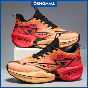 ORNGMALL Mens Low-Top Casual Sneakers - Gradient Sneakers Breathable Fabric Upper & Cushioned EVA Sole Lightweight Gym Running Jogging Shoes - Lace-Up Closure for Everyday & Athletic Wear