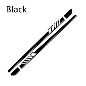 2pcs Universal Car Side Body Vinyl Sticker Car Stripe Design Decals Graphic Racing Sport Skirt Covers Car Stickers