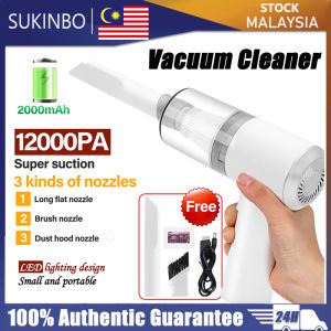 【In stock】SUKINBO Cordless Vacuum Cleaner Car Wet Dry Strong Rechargeable Keyboard Vakum Kereta Wireless Vacuum Cleaner 汽车无线吸尘器