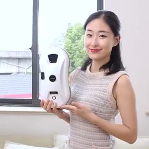 2026 DIVEDEER White/Black Home Automatic No Spray or Water spray Window Cleaning Robot Intelligent Wipe High-rise Large Area Window