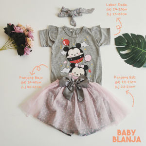 Baju Bayi Perempuan 0 6 Bulan Minnie Set