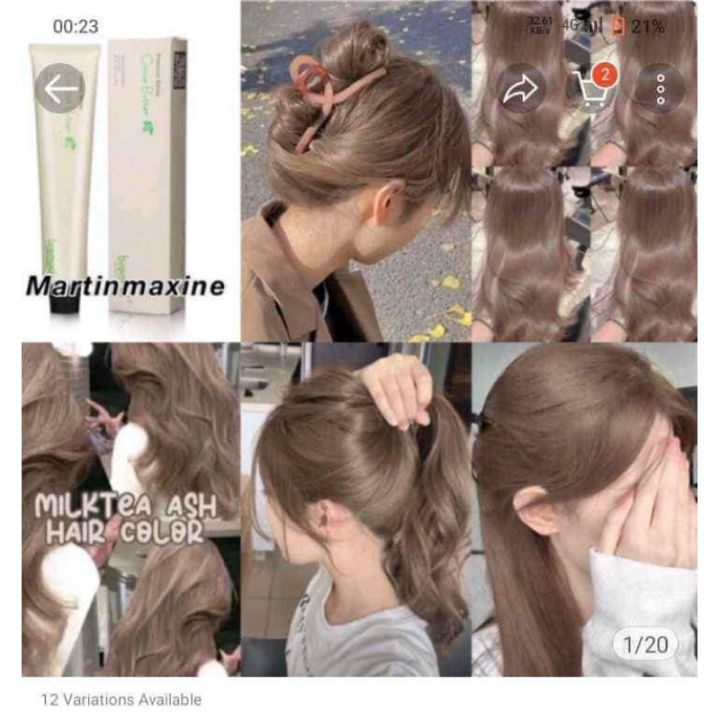 BREMOD MILK TEA ASH HAIR COLOR (SG READY STOCK) Lazada Singapore
