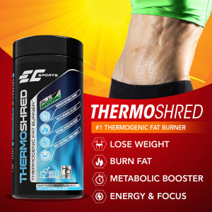 EC Sports ThermoShred Thermogenic Fat Burner for Weight Loss - 90 Capsule - Burn More Calories and Body Fat Appetite Suppressant -Ship From Singapore