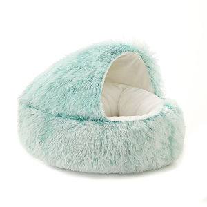 DUDU Pet Nest Semi-enclosed Cat Nest Cat Shell Nest Winter Warm Cat Nest Four Seasons Universal Plush Cat Nest