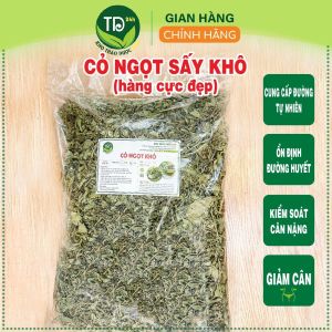 [1 kg] Cỏ ngọt khô cung cấp đường tự nhiên tốt cho người tiểu đường thanh nhiệt cải thiện sức khỏe tim mạch 100% thiên nhiên | Kho thảo dược 24h
