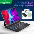 2023 GOOJODOQ for Magic Keyboard Case For iPad Air 4 iPad Pro 11 2021 Floating Cantilever Keyboard Cover wireless bluetooth. 