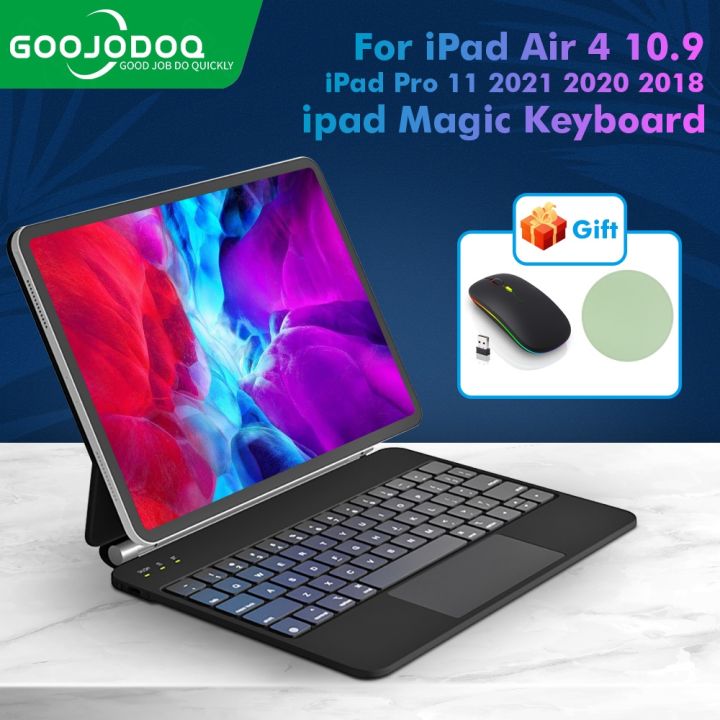 2022 GOOJODOQ for Magic Keyboard Case For iPad Air iPad Pro 11 2021  Floating Cantilever Keyboard Cover wireless bluetooth keyboard Lazada
