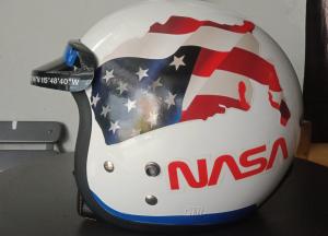 STIKER HELM FUL SET HALF FACE/FULL FACE NASA SPACE MODE