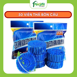 Combo 50 Viên Thả Vệ Sinh Bồn Cầu Viên Thả Bồn Cầu 1 Viên Xài 1-2 Ngày Không Thơm Viên Bỏ Bồn Cầu Tẩy Sạch Vết bẩn Kháng Khuẩn Làm Sạch Bồn Cầu Toilet Cục Thả Bồn Cầu