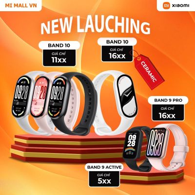 Vòng Đeo Tay Thông Minh Xiaomi Mi Band 10, Band 9 Pro, Band 9 Active - Phiên Bản Quốc Tế, Bảo Hành 12 Tháng