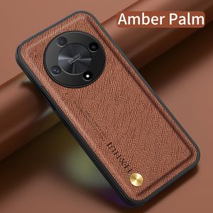 Leather Texture Casing For Honor X9B X9A X9 5G 2023 Phone Case Shockproof Magnetic Anti Drop Soft TPU Edge Back Cover For X9 B X9 A X 9B HonorX9B HonorX9A HonorX9 5G