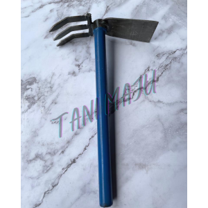 TANI MAJU / tugas berat Mini berkebun keluli Cangkul / Cangkul Rumput / Cangkul Longkang / Cangkul Tanah / Double tepi Cangkul (A125)