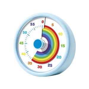 OKDEALS01 Ultra Silent Visual Timer Round/Square 60 Minutes Kitchen Timer Cartoon Visualization Countdown Alarm Clock Time Management Tool