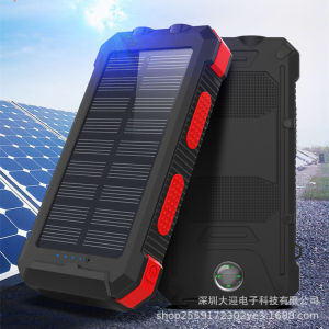 Sạc dự phòng năng lượng mặt trời bán chạy 20000 Đèn pha kép mAh chống nước dung lượng lớn sạc dự phòng ngoài trời