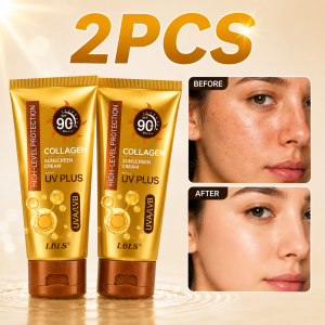 【BUY 1 TAKE 1】Collagen Sunscreen Bb Cream SPF90+ PA++++ UV Plus High SPF Sun Protection Whitening Repairing Gentle Hydration Refreshing Lotion Texture Repairs Skin Lightly Brightens Skin Tone